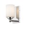 Z-Lite Soledad 1 Light Wall Sconce, Chrome & White 485-1S-CH - alternate 4